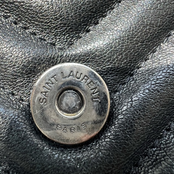 Sold-YSL Medium Quilted College Bag Black - Picture 14 of 17